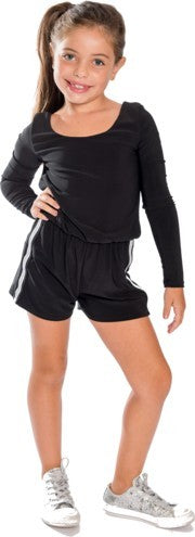 KIDS STRIPE SIDE LONG SLEEVE ROMPER