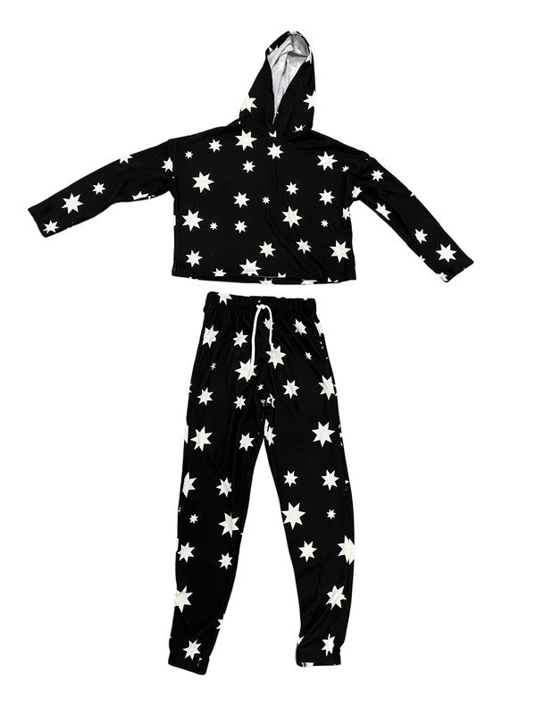 Cheryl Creations Kids Star Hoodie & Jogger Set