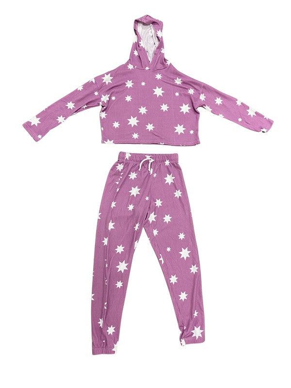 Cheryl Creations Kids Star Hoodie & Jogger Set