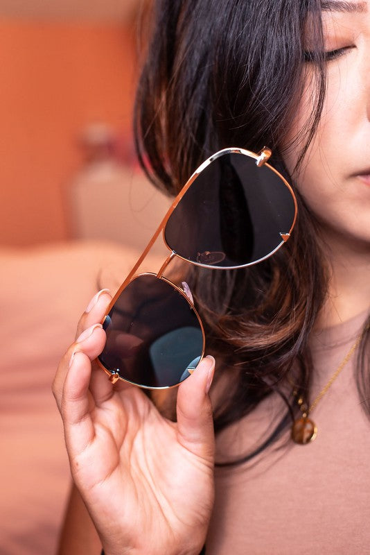 The Kay  Unisex Aviator Sunglasses