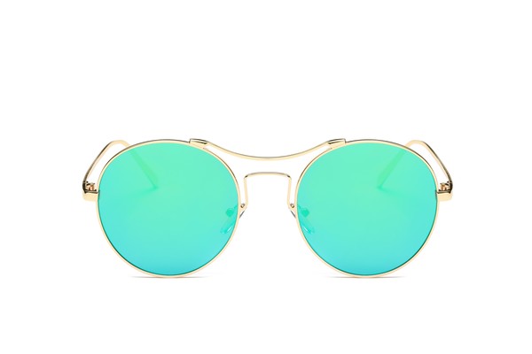 Round Mirrored Fashion Sunglasses