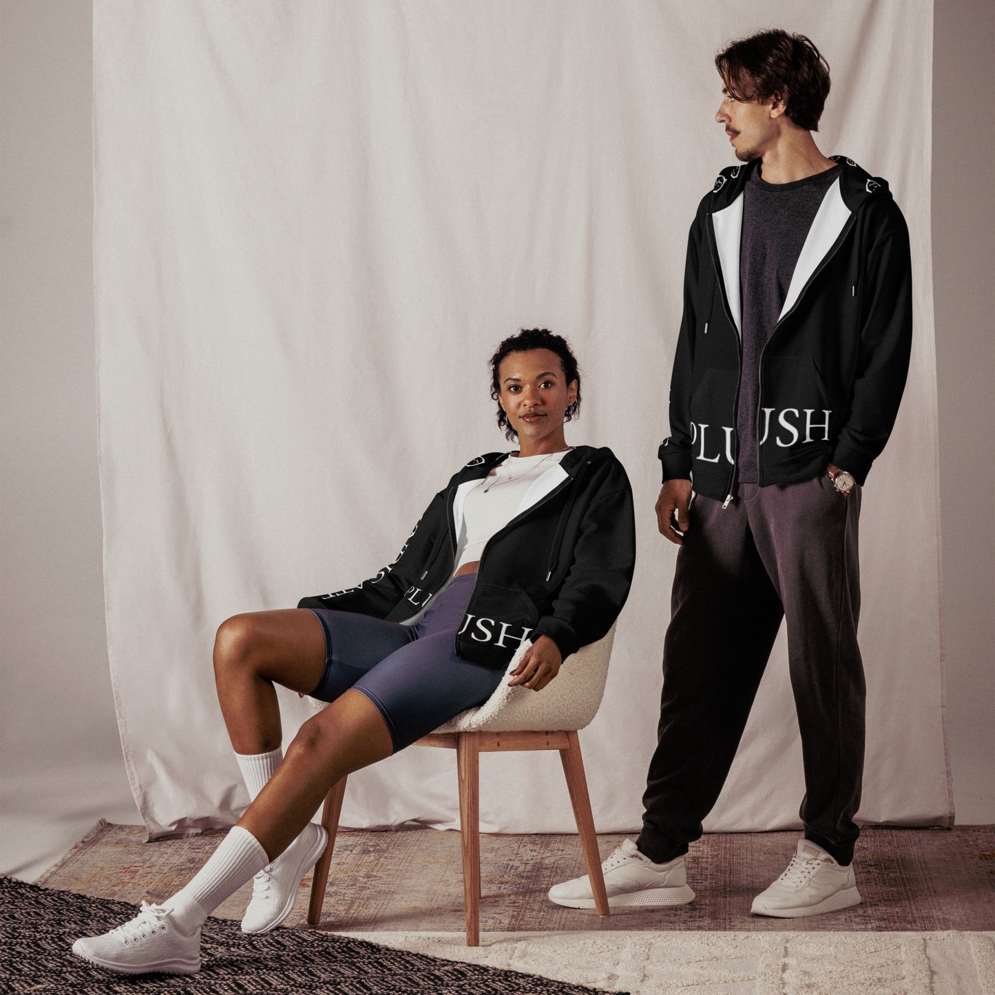 Plush Comfort Unisex Zip Hoodie